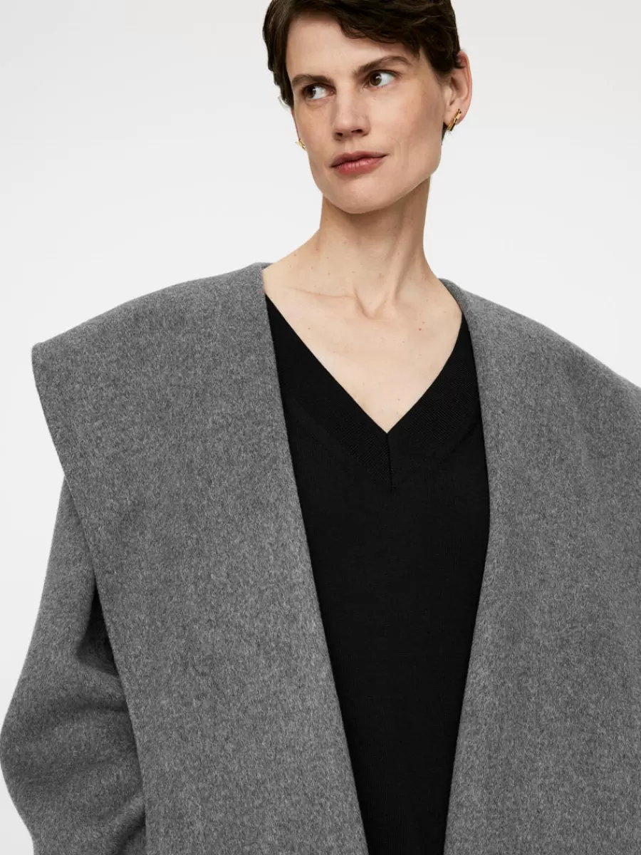 Mailles Et Cardigans-ARKET Pull en laine mérinos avec col en V Noir