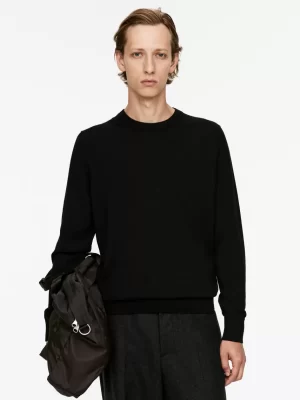 Maille-ARKET Pull en laine mérinos en maille fine Noir