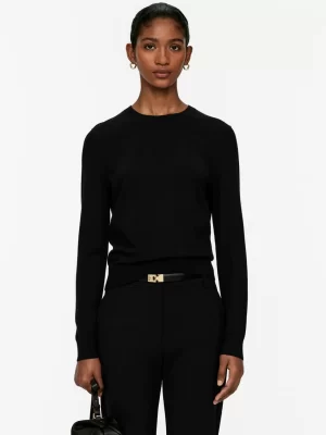 Mailles Et Cardigans-ARKET Pull en laine mérinos en maille fine Noir