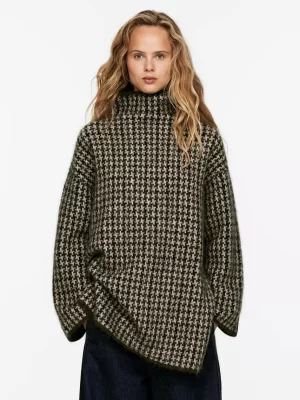 Mailles Et Cardigans-ARKET Pull en maille jacquard Beige/Pied-de-poule