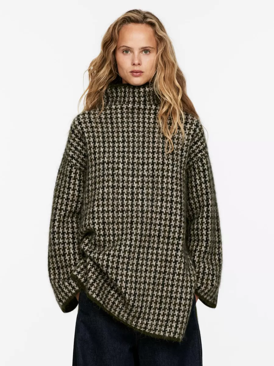 Mailles Et Cardigans-ARKET Pull en maille jacquard Beige/Pied-de-poule