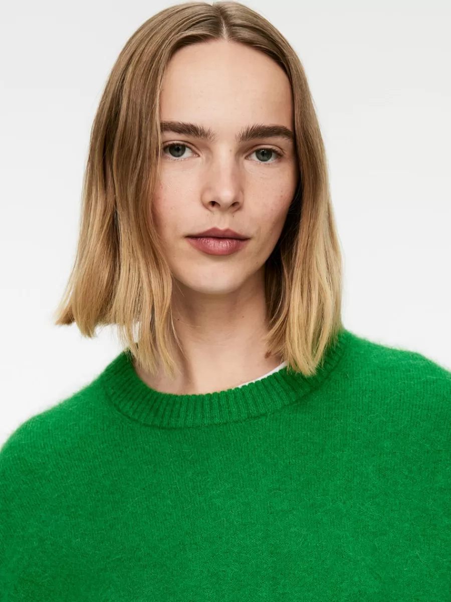 Mailles Et Cardigans-ARKET Pull en mélange de laine et d'alpaga Vert vif