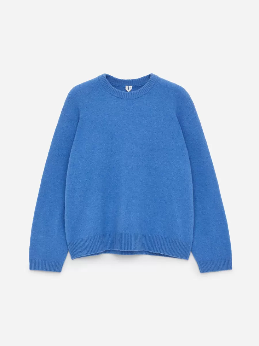Maille-ARKET Pull en mélange de laine et d'alpaga Bleu vif