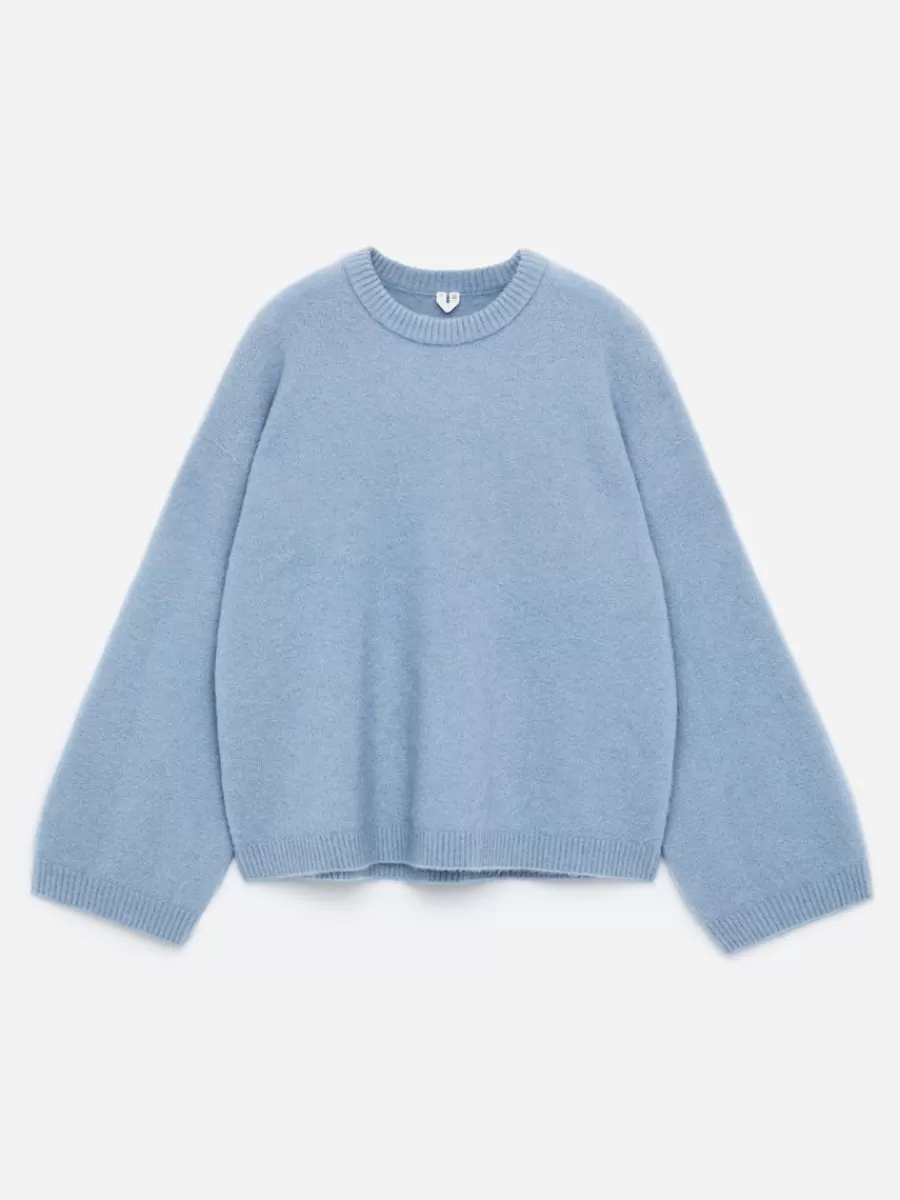 Mailles Et Cardigans-ARKET Pull en mélange de laine et d'alpaga Bleu poudré
