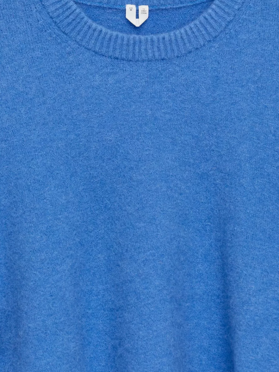 Maille-ARKET Pull en mélange de laine et d'alpaga Bleu vif