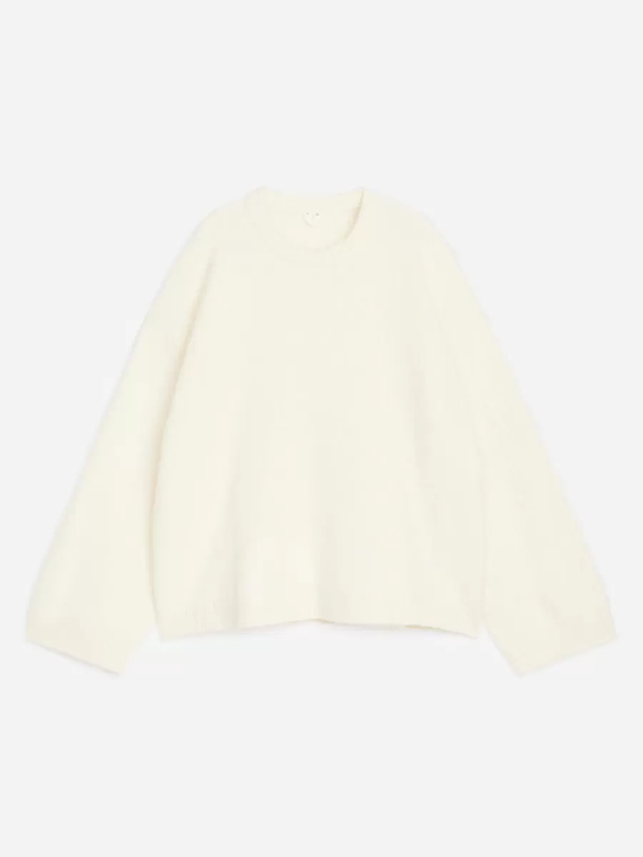 Mailles Et Cardigans-ARKET Pull en mélange de laine et d'alpaga Blanc cassé