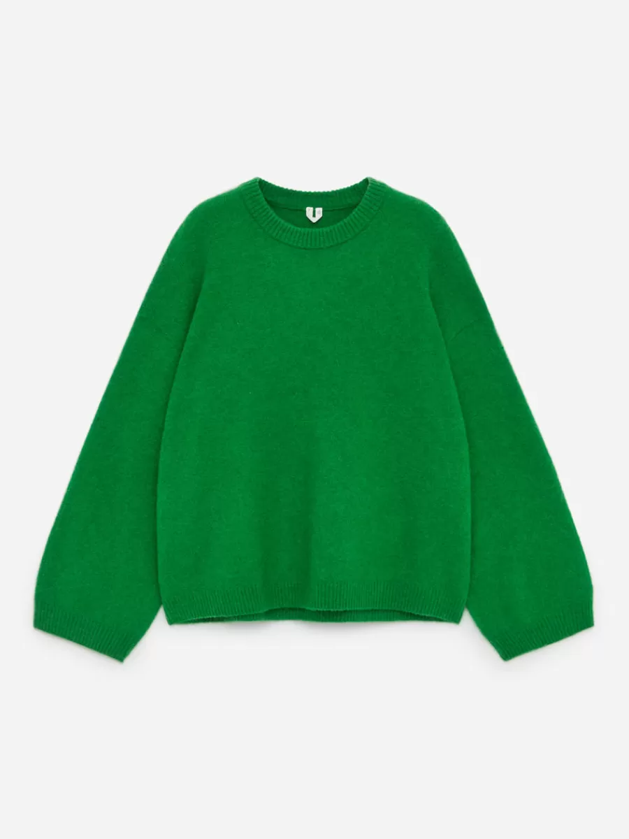 Mailles Et Cardigans-ARKET Pull en mélange de laine et d'alpaga Vert vif
