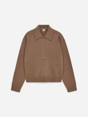 Mailles Et Cardigans-ARKET Pull polo en laine Marron