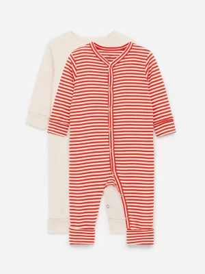 Pyjamas-ARKET Pyjamas tout-en-un, lot de 2 Rouge/Blanc