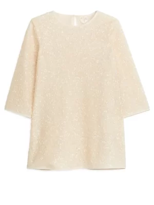 Robes | Robes-ARKET Robe à sequins Blanc cassé