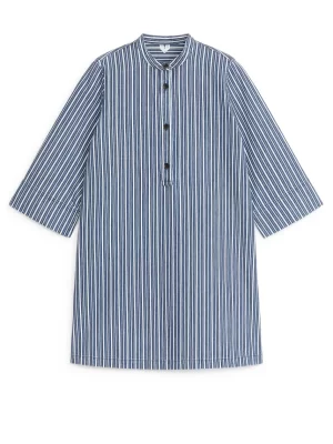 Robes-ARKET Robe courte en jean Bleu/Blanc