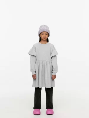 Robes | Robes-ARKET Robe en jersey à volants Gris chiné