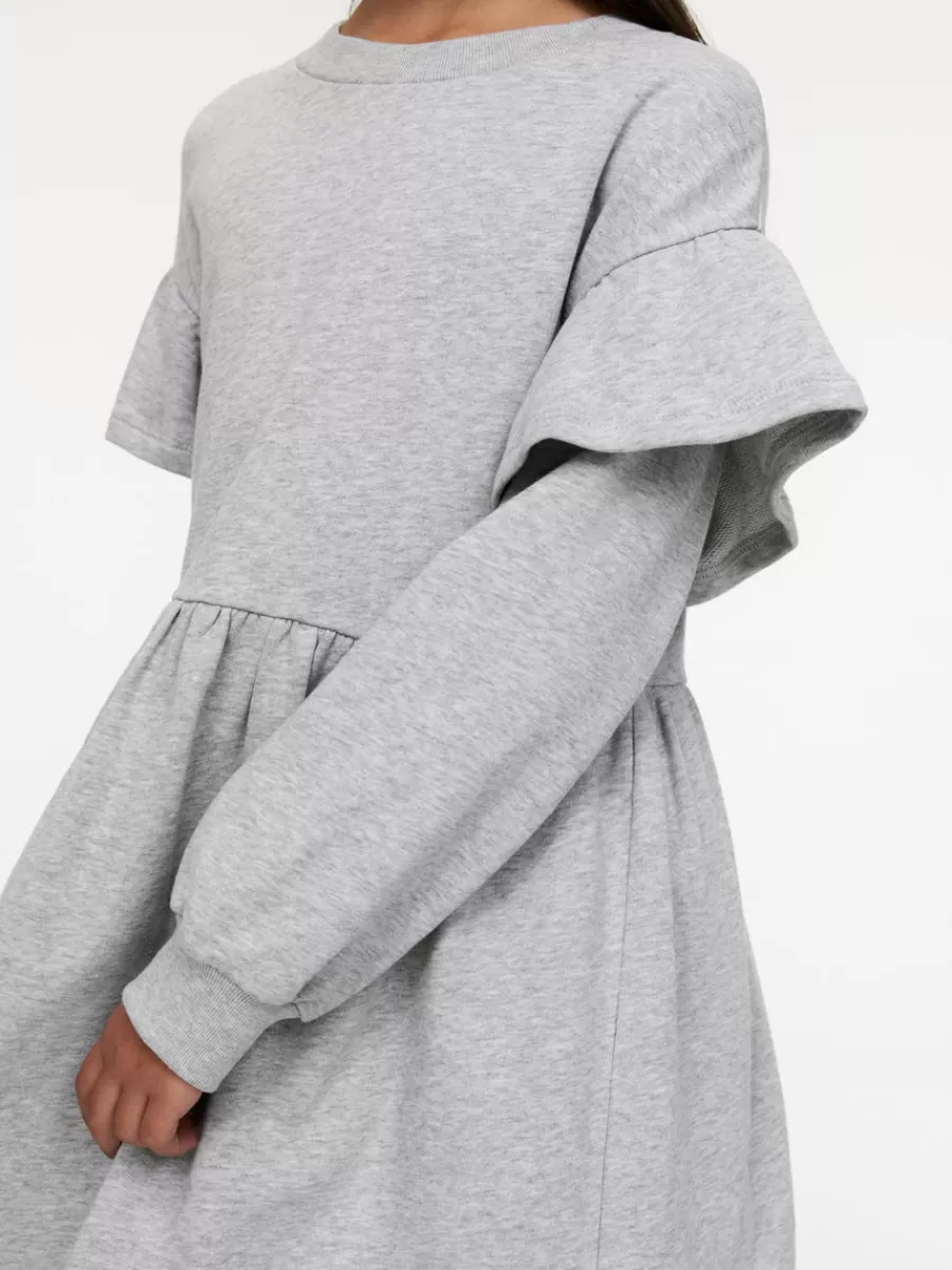 Robes | Robes-ARKET Robe en jersey à volants Gris chiné
