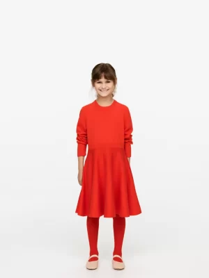 Robes | Robes-ARKET Robe en maille de coton et laine Rouge vif