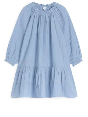 Robes | Robes-ARKET Robe en mousseline Bleu poudré