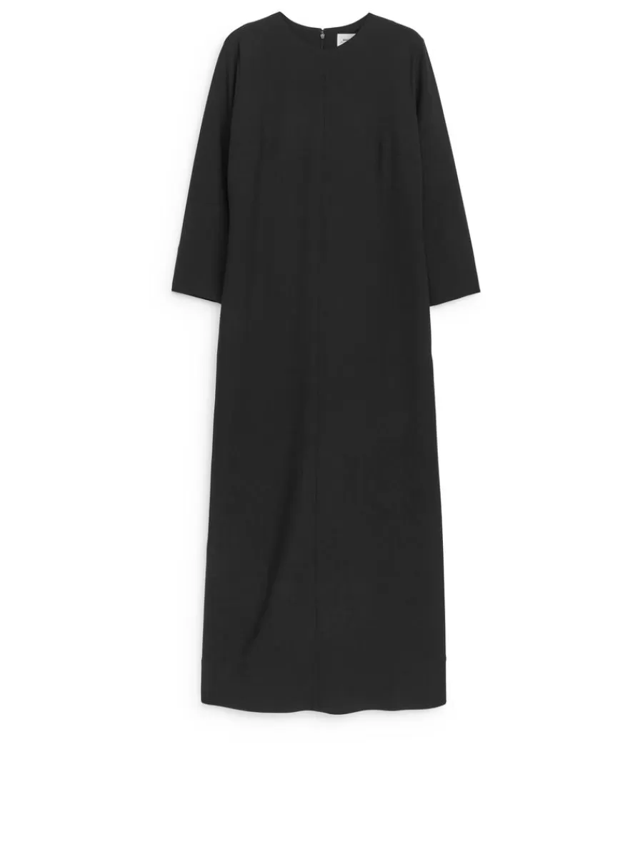 Robes-ARKET Robe longue en laine Noir