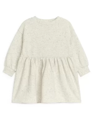 Robes | Robes-ARKET Robe sweat-shirt oversize Écru/Moucheté