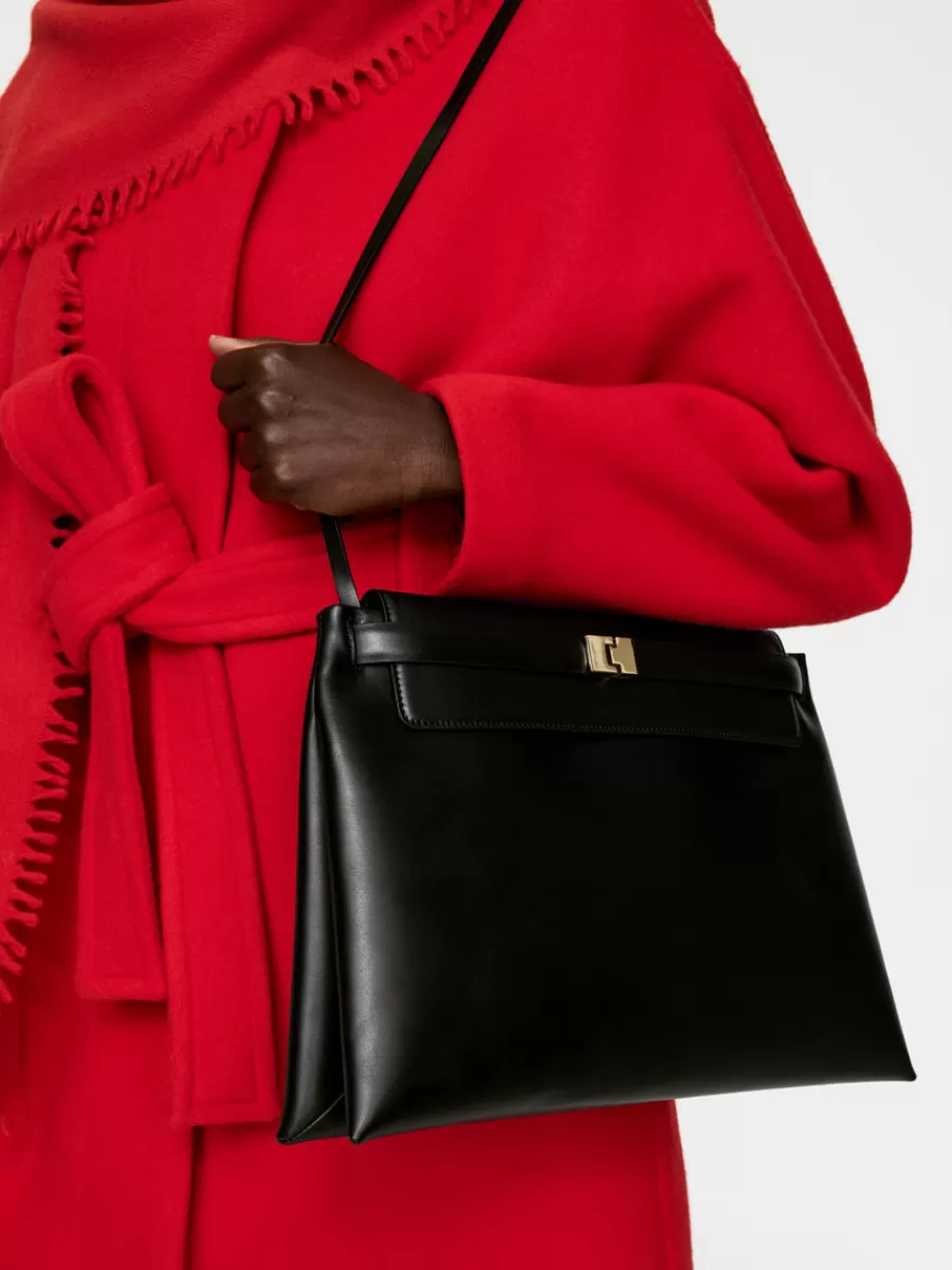 Tous Les Sacs-ARKET Sac à bandoulière en cuir Noir