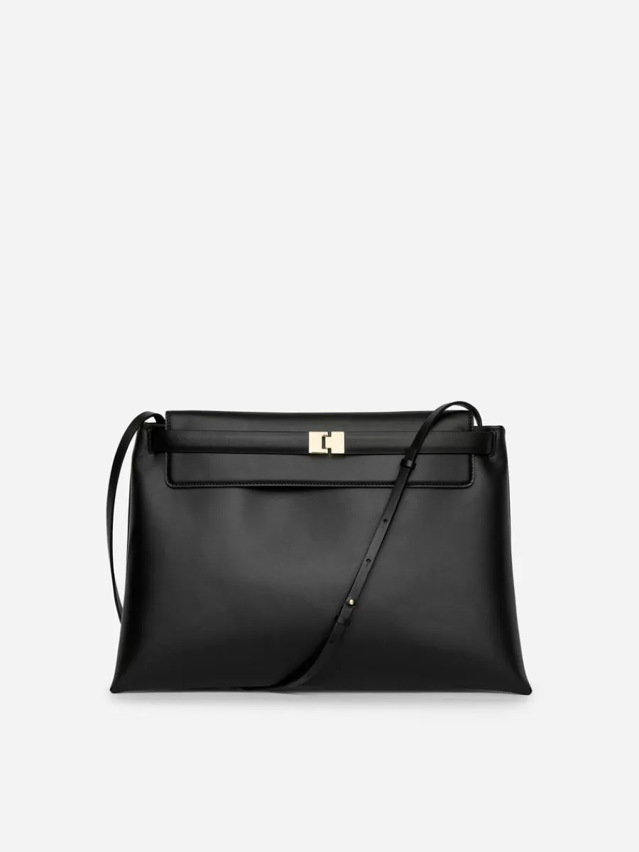 Tous Les Sacs-ARKET Sac à bandoulière en cuir Noir