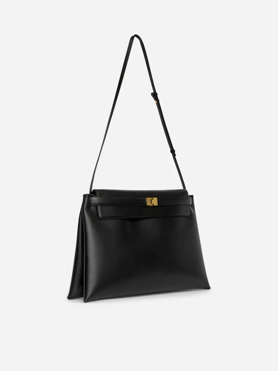 Tous Les Sacs-ARKET Sac à bandoulière en cuir Noir