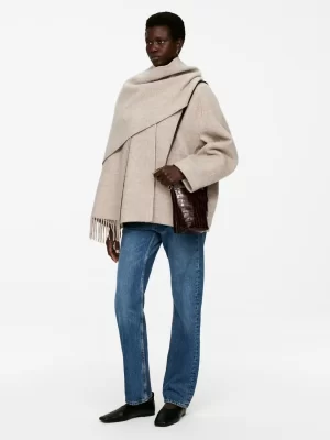 Tous Les Sacs-ARKET Sac en cuir à bandoulière Rouge foncé