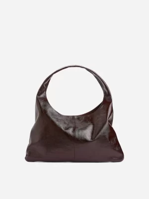 Tous Les Sacs-ARKET Sac en cuir brillant Bordeaux