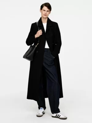 Tous Les Sacs-ARKET Sac en cuir de taille moyenne Noir