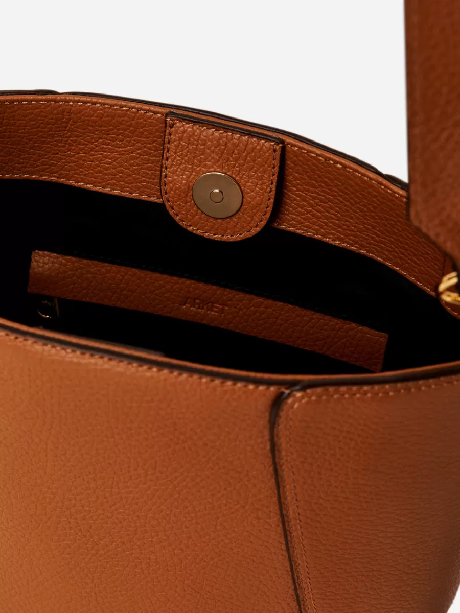 Tous Les Sacs-ARKET Sac en cuir de taille moyenne Marron
