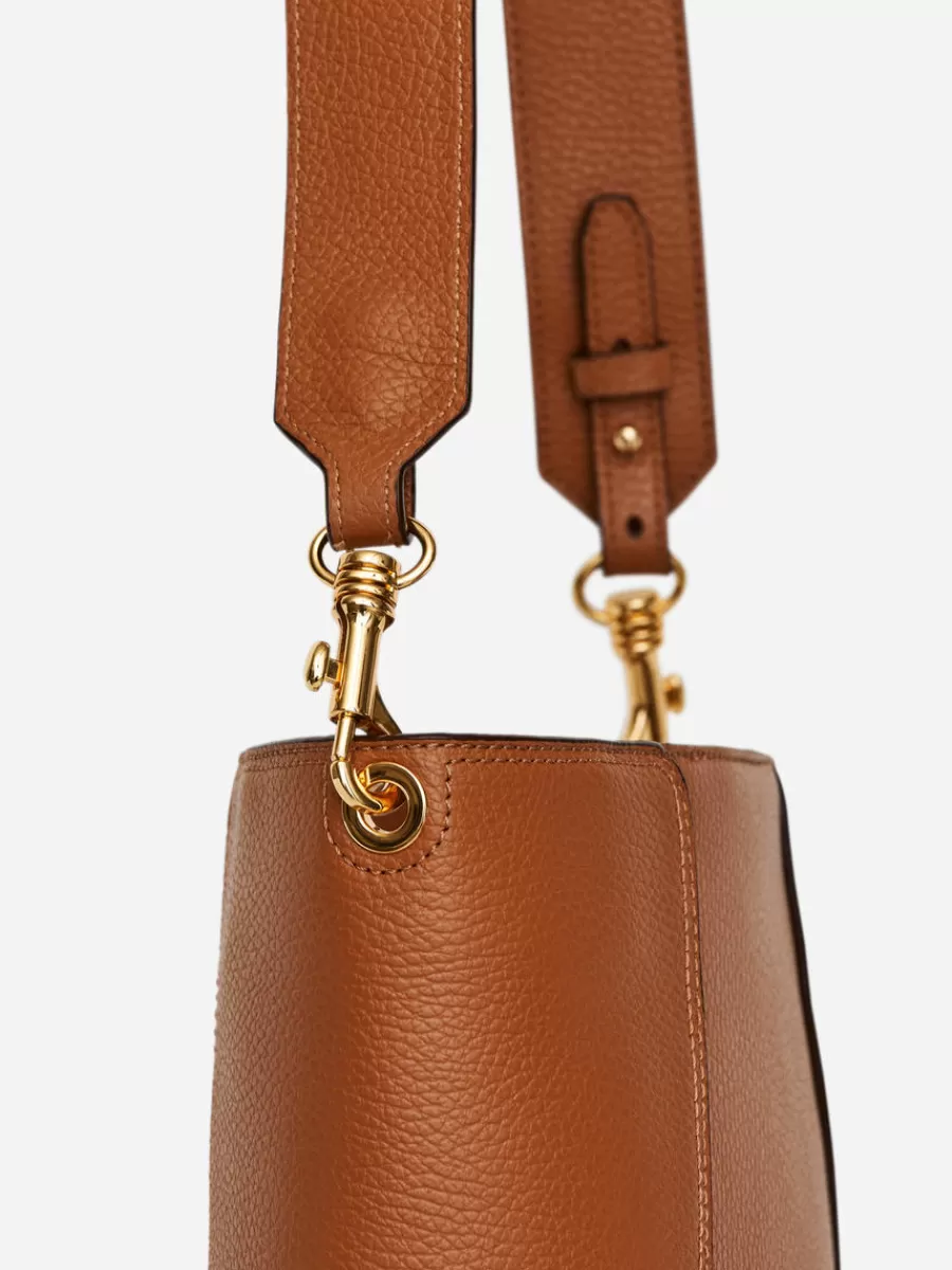 Tous Les Sacs-ARKET Sac en cuir de taille moyenne Marron