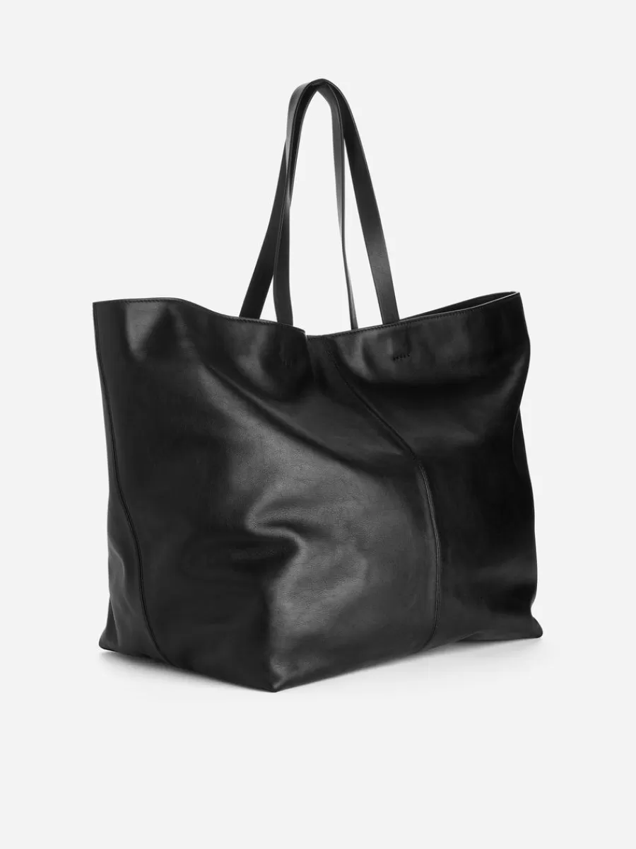 Tous Les Sacs-ARKET Sac fourre-tout en cuir Noir
