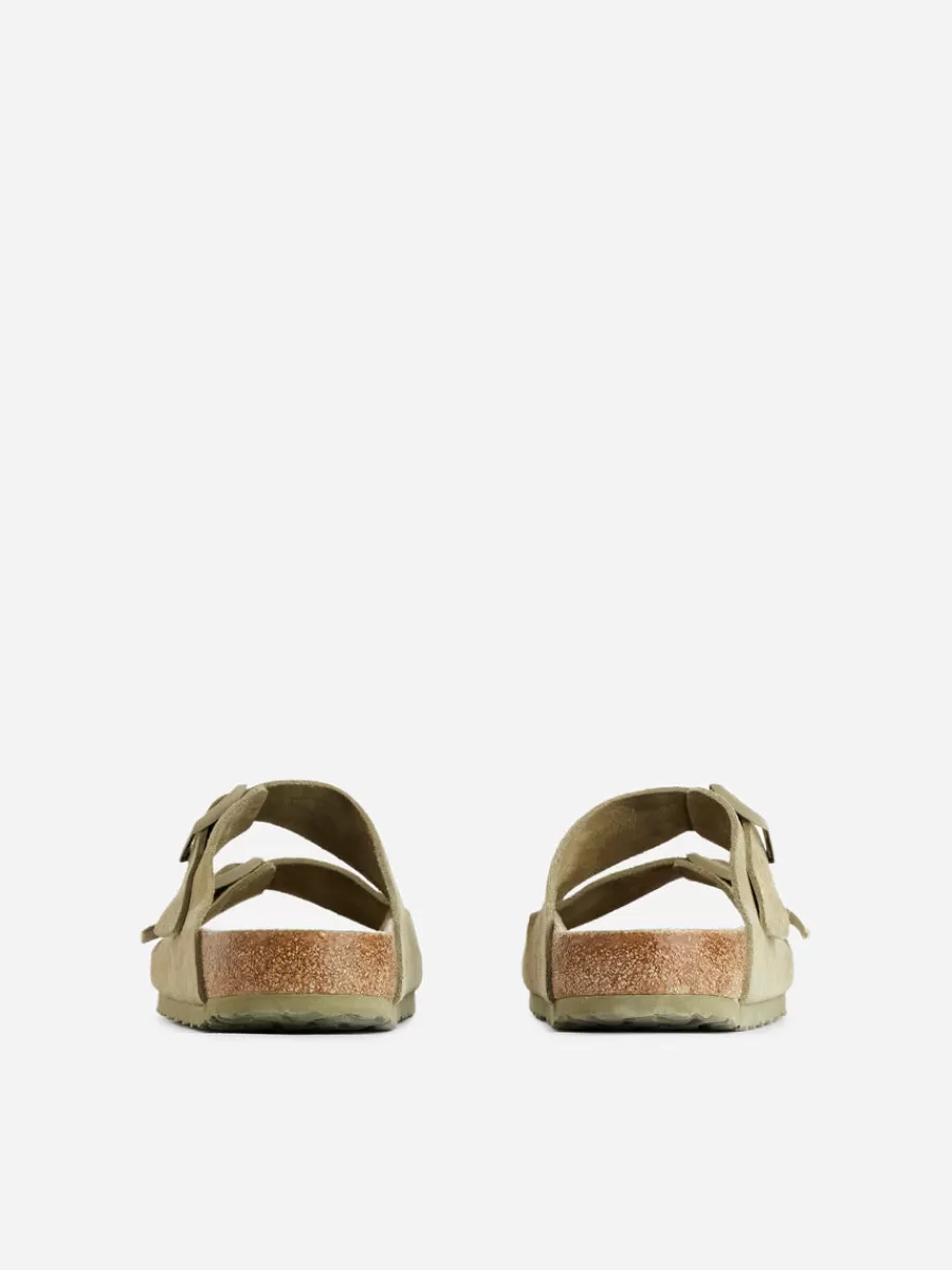 Toutes Les Chaussures | Maillots De Bain-ARKET Sandales en daim Birkenstock Arizona Faded Khaki