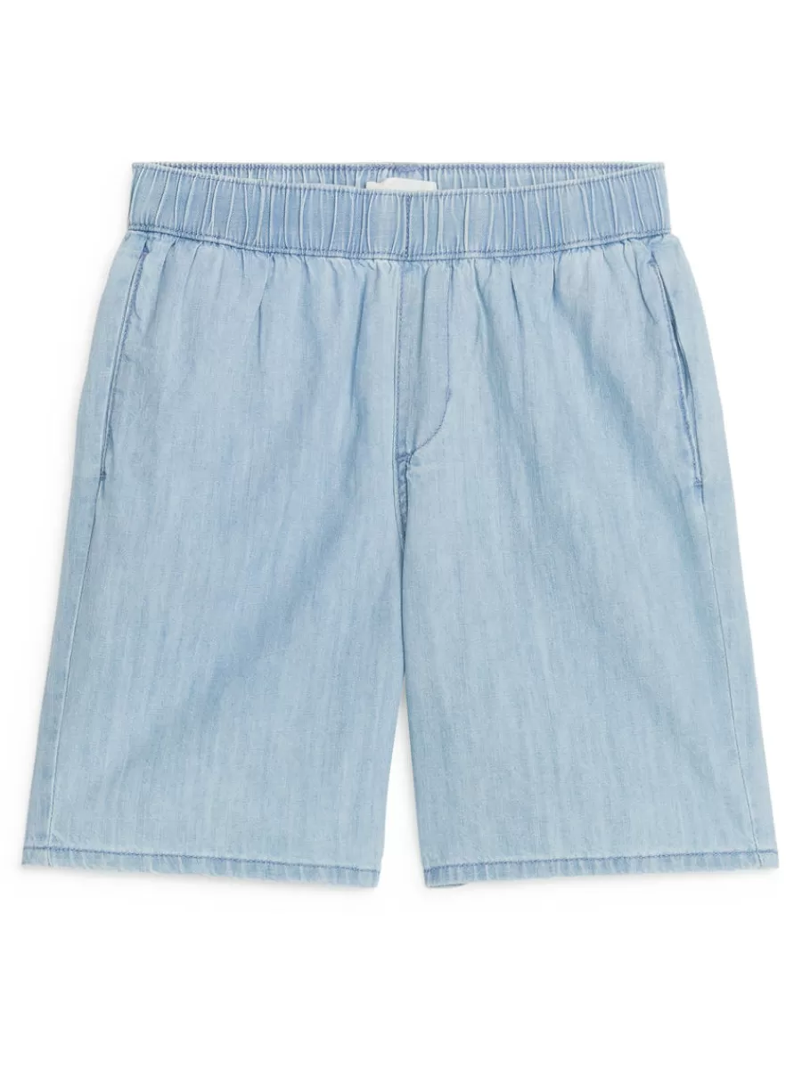 Shorts | Pantalons-ARKET Short en jean décontracté Bleu ciel