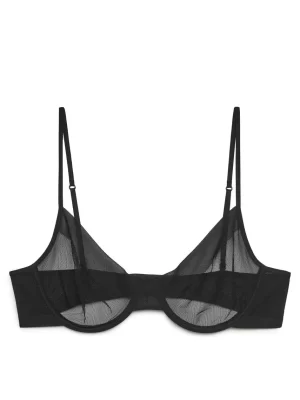 Sous-Vêtements-ARKET Soutien-gorge à armatures en mesh Noir