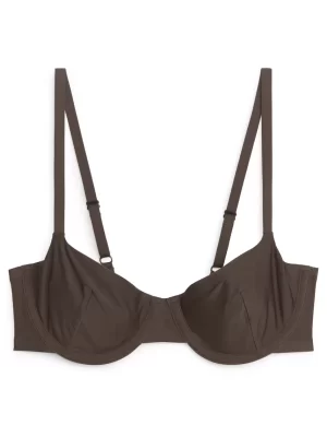 Sous-Vêtements-ARKET Soutien-gorge balconnet Marron