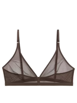 Sous-Vêtements-ARKET Soutien-gorge en maille douce Marron