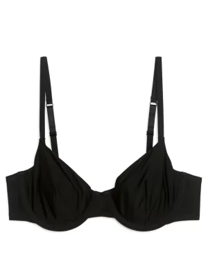 Sous-Vêtements-ARKET Soutien-gorge en microfibre à armatures Noir