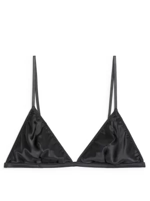 Sous-Vêtements | Tenues Décontractées-ARKET Soutien-gorge en soie Gris foncé
