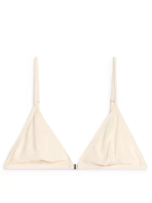 Tenues Décontractées | Sous-Vêtements-ARKET Soutien-gorge en soie mélangée Blanc cassé