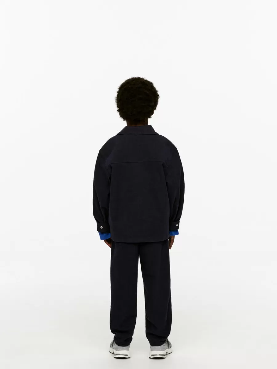 Hauts | Chemises-ARKET Surchemise à rayures hickory Bleu foncé/Rayures bleues