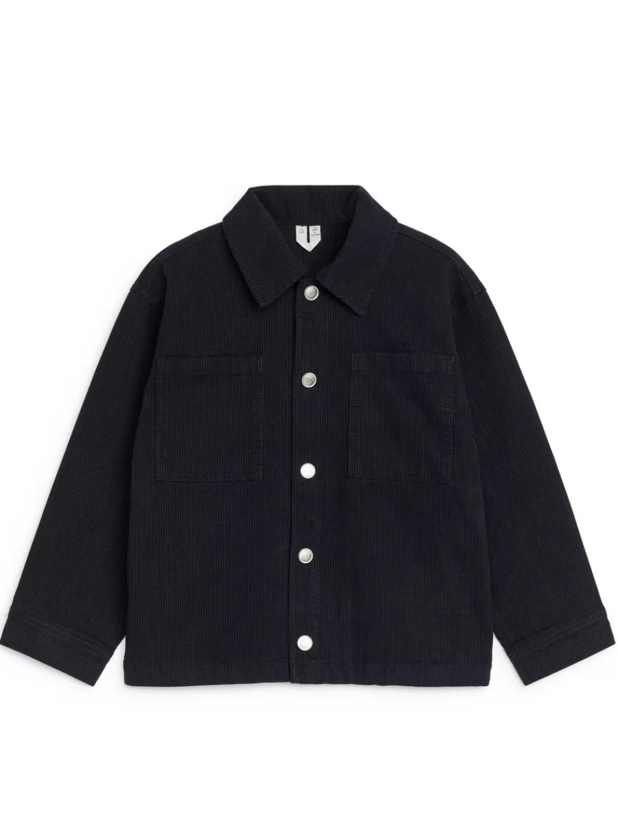 Hauts | Chemises-ARKET Surchemise à rayures hickory Bleu foncé/Rayures bleues