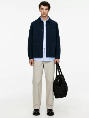 Chemises-ARKET Surchemise en twill surteint Bleu foncé