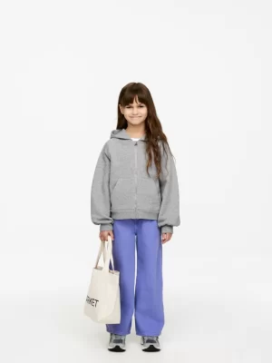 Hauts | Sweats-ARKET Sweat à capuche avec fermeture éclair Gris chiné