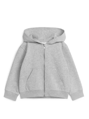 Hauts | Hauts-ARKET Sweat à capuche avec fermeture éclair Gris clair
