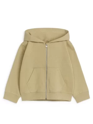 Hauts | Hauts-ARKET Sweat à capuche avec fermeture éclair Beige