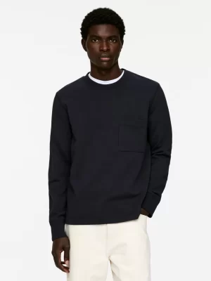 Sweats Et Pulls À Capuche-ARKET Sweat de coupe droite Bleu foncé