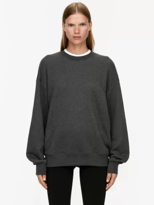 Vêtements De Sport | Sweats Et Pulls À Capuche-ARKET Sweat doux Gris foncé chiné