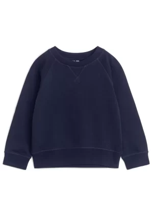 Hauts | Sweats-ARKET Sweat en coton Bleu foncé