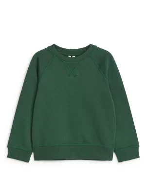 Hauts | Sweats-ARKET Sweat en coton Vert foncé