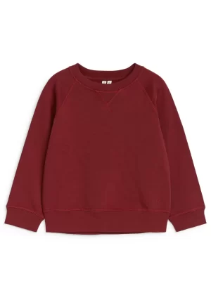 Hauts | Sweats-ARKET Sweat en coton Rouge foncé