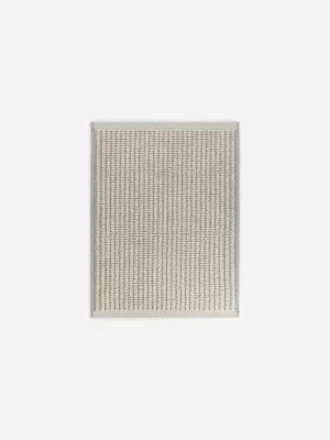 Tous Les Textiles-ARKET Tapis de bain en coton Beige/gris